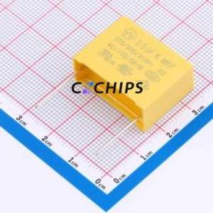 ตัวเก็บประจุนิรภัย C42Q320543P90001 แบบ Through Hole (THT), ระยะขา P=22.5 มม. 2uF 10% 275V/310V X2 - Product Image 1
