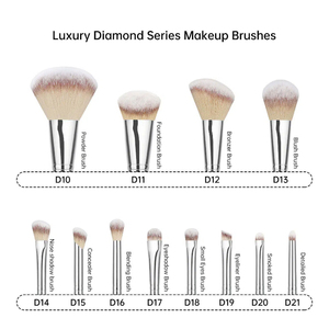 YRX Diamond Diversity Makeup Brushes 12 pcs Makeup Kit Professional Makeup Artist-exclusive Brush Setting Premium Makeup Brush - Product Image 4