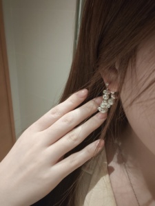 Boucles d'oreilles simples en argent sterling 925 pour femmes, bijoux délicats et raffinés pour tous les jours - Product Image 6