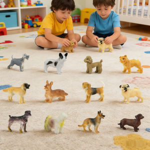 Giocattoli per Cani a Tema Animali da Fattoria, 12 Diverse Razze di Cani, Design Realistico, Giocattoli Educativi e Cognitivi per Bambini - Product Image 1