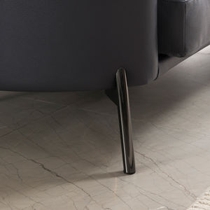 Sofá de cuero de nobuk con tapicería, mueble lujoso y exclusivo para sala de estar, color Naranja - Product Image 5