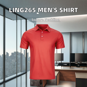 Chemises habillées professionnelles pour hommes, col carré, imprimé sergé, tricotées, grande taille, collection printemps - Product Image 2