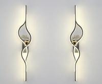Applique murale LED nordique minimaliste moderne, corps en aluminium et gel de silice de luxe, blanc chaud, intensité réglable, éclairage de canapé, chambre à coucher, salon