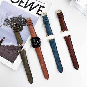 <span class=keywords><strong>Cinturino</strong></span> di Ricambio in Vera <span class=keywords><strong>Pelle</strong></span> Stile Vintage per <span class=keywords><strong>Apple</strong></span> <span class=keywords><strong>Watch</strong></span> Serie 8 <span class=keywords><strong>Ultra</strong></span> 49mm, Design in <span class=keywords><strong>Pelle</strong></span> Cerata Italiana di Lusso - Product Image 2