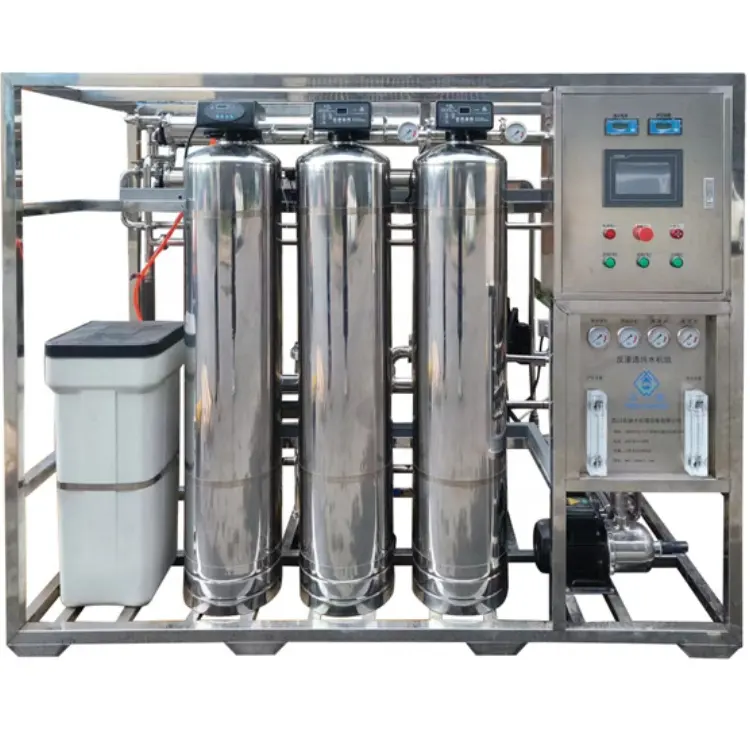 Système d'eau industriel Ro, 1000 litres par heure, Machine de traitement de l'eau, usine Ro 1000lph, système de purification d'eau à osmose inverse