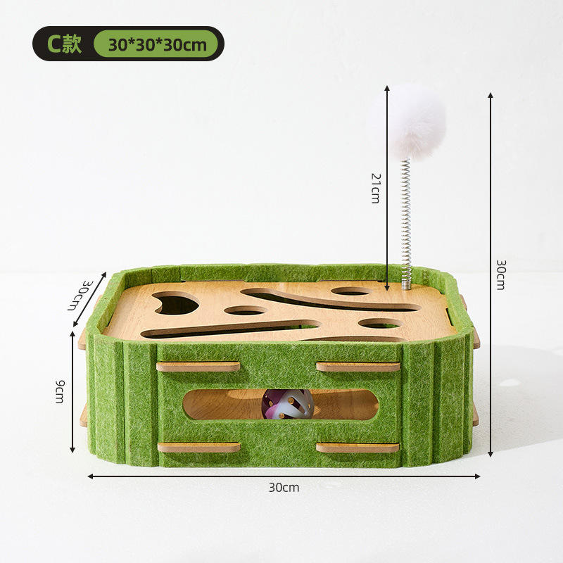 [Type C] เขาวงกตลูกตารางเล่น + ไม้กายสิทธิ์แมว