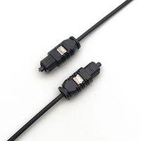Câble audio à fibre optique TOSLINK mâle à mâle, prise en plastique avec gaine en PVC