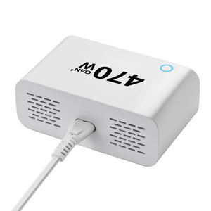 Station de charge USB-C multiport 405W, chargeur mural de bureau, GaN PD 140W, sortie totale 470W, ignifuge, prise USA/UK/EU/AU - Product Image 4