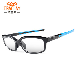 OBAOLAY แว่นตากีฬาแบบเต็มขอบ UV400 ป้องกันหมอก กันลม บาสเก็ตบอล วิ่ง ปั่นจักรยาน แว่นตาอเนกประสงค์ - Product Image 2