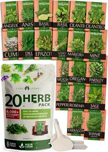 Kit <span class=keywords><strong>de</strong></span> paquete <span class=keywords><strong>de</strong></span> <span class=keywords><strong>semillas</strong></span> <span class=keywords><strong>de</strong></span> hierbas culinarias sin OGM Heirloom, paquete <span class=keywords><strong>de</strong></span> variedad <span class=keywords><strong>de</strong></span> jardín interior <span class=keywords><strong>y</strong></span> exterior, albahaca, <span class=keywords><strong>cilantro</strong></span>, <span class=keywords><strong>perejil</strong></span>, cebollino, flor artificial - Product Image 2