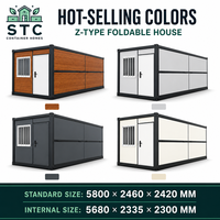 Maison conteneur pliable en Y de 20 pieds prête à être expédiée – Pod de bureau moderne et portable, Tiny House, Pod de vie modulaire, Villa préfabriquée