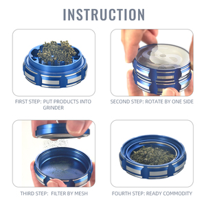 Custom Logo 63mm 2Layer Metal <b>Herb</b> <b>Grinder</b> New Design Tobacco Crusher with Pollen Scraper, Smoking Accessories for Spice <b>Grinder</b> - Product Image 4