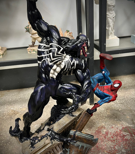 Statue en résine <span class=keywords><strong>Marvel</strong></span> Spider-Man contre <span class=keywords><strong>Venom</strong></span>, figurine de style bande dessinée, décoration d'intérieur, échelle <span class=keywords><strong>1</strong></span>/4, peinte à la main, cadeau pour collectionneur - Product Image 2