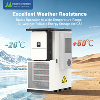 JApower 80kW 225kWh ESS Commercial Compatible avec l'onduleur hybride Deye pour le stockage solaire, le lissage des pics de consommation, la sauvegarde et le contrôle de l'énergie