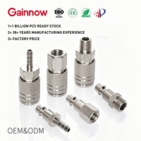 Raccord pneumatique rapide haute pression 1/4'' NPT compatible avec les connecteurs de mandrin pneumatique en laiton de type M et de type D