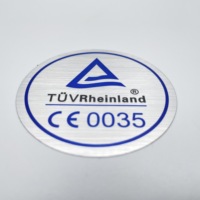 Autocollants argentés en vinyle pour cérémonie, adhésifs étanches, personnalisés, produits d'impression avec logo, en pvc, pet