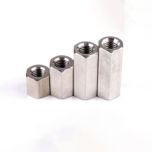 <span class=keywords><strong>Écrou</strong></span> hexagonal de couplage en acier inoxydable 304 zingué sur mesure M6 M8 M10, haute précision, ANSI DIN6334, pour couvercle de roulement, applications médicales et minières - Product Image 3