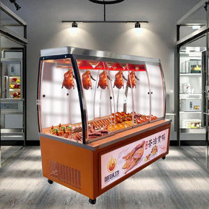 Vitrine réfrigérée pour poissons et fruits de mer avec refroidissement par air, commande numérique, dégivrage automatique - Idéal pour les magasins de fruits de mer - Product Image 1