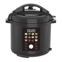 Cuisinière électrique à pression programmable 12-en-1 en acier inoxydable de grande capacité 6L avec écran couleur et 12 protections de sécurité pour