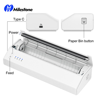 MHT-P8008WD imprimante thermique sans encre portable et sans fil écologique mini imprimante noir et blanc format de papier A4