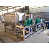 Mélangeur à ruban chauffant horizontal pour poudres alimentaires et chimiques, capacité 100kg 500kg 1000kg 2000kg