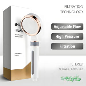 ฝักบัวอาบน้ำเกาหลีพร้อมฝักบัวแรงดันสูงแบบมือถือพร้อมตัวกรอง กำจัดคลอรีนและสารอันตราย - Product Image 1