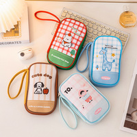Porte-passeport de voyage multifonctionnel, sac de rangement pour câbles de données de grande capacité, porte-cartes portable