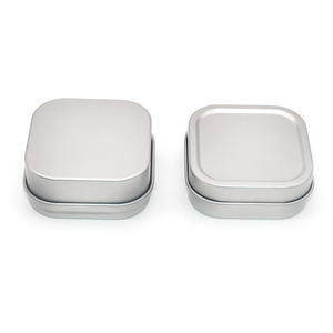 Hình chữ nhật nhỏ kim loại hộp thiếc 63-63-26mm cửa sổ <span class=keywords><strong>PVC</strong></span> Nắp hiển thị sản phẩm làm bằng tinplate - Product Image 5