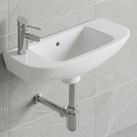Lavabo rectangulaire simple sur pied petit lavabo au-dessus du comptoir lavamanos lavabos lavabos lavabo rond