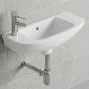 Lavabo rectangulaire simple sur pied petit lavabo au-dessus du comptoir lavamanos lavabos lavabos lavabo rond - Product Image 1