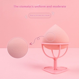 4-Pack Super Soft Snowy Mooncake Makeup <span class=keywords><strong>Eponge</strong></span> non absorbante Cute Bun Puff Peach Beauty Sponge in Gourd Shape Box Packed - Product Image 2