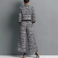 Nouvelle chemise élégante à manches longues pour femme, style européen et américain, en velours à carreaux, version classique, infroissable, collection 2026