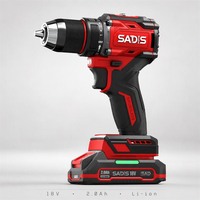 Perceuse à batterie rechargeable, perceuse sans fil, perceuse à main sans balais, perceuse lithium à vitesse variable