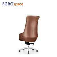 EGROspace Mobilier ergonomique de direction en cuir Vente en gros Chaise de bureau pivotante pour ordinateur pour le travail assidu