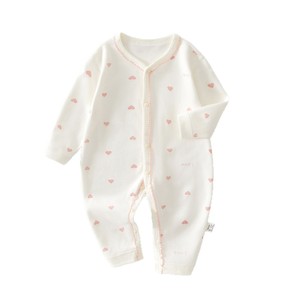 Combinaison bébé à manches longues en coton, unisexe, pour nouveau-né, printemps automne, couche de base avec étiquette tricotée - Product Image 5