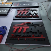 Logo 3D avec éclairage halo, finition métallique de qualité supérieure, design personnalisé, lettres rétroéclairées, signalisation publicitaire extérieure pour mur de bâtiment