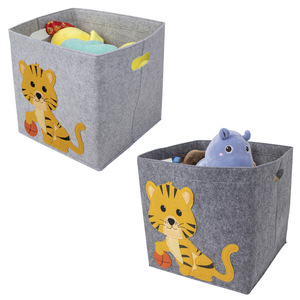 Grand panier de <span class=keywords><strong>rangement</strong></span> en feutre avec tête de dessin animé coloré pour jouets en <span class=keywords><strong>peluche</strong></span> - Product Image 5