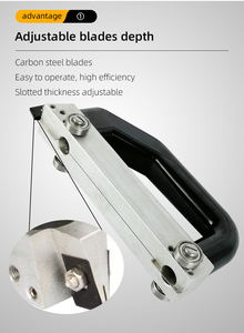 Two-Way Wheeled U-Type Welding Groove <b>Cutter</b> Aluminum Alloy Base <b>Vinyl</b> PVC Rubber Floor Seam Slotting Pull Hand Groover - Product Image 4