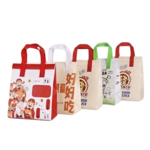Wholesale Disposable Thermal Cooler Bags Letter Aluminum Foil Takeaway Hot/Cold Food Handle Custom Durable Insulated Bag - Product Image 1