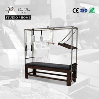 Equipo de Entrenamiento de Pilates de Diseño Popular y Alta Calidad, Cama de Entrenamiento Cadillac de Madera de Nogal en Venta