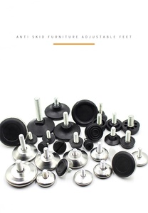 Furniture Hardware Plastic <b>Adjustable</b> Feet Pads Durable Black+White Base <b>Table</b> Chair <b>Legs</b> Modern Simple Design GQK GW2571606 - Product Image 4