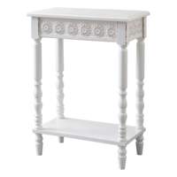 Meubles de salon faits à la main de style campagnard, vente en gros personnalisée, table basse en bois blanc, table console d'entrée rustique en bois de style campagnard