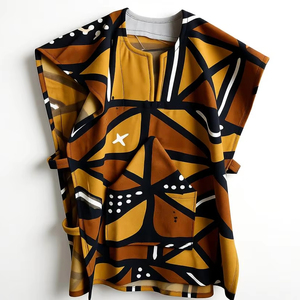 Robe en lin durable respirante brodée à taille haute, à porter avec un crop top - Product Image 1