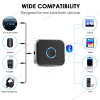 Récepteur Bluetooth Simr Q1 Adaptateur audio AUX Récepteur audio sans fil Adaptateur BT Kits voiture mains libres Récepteur audio Bluetooth