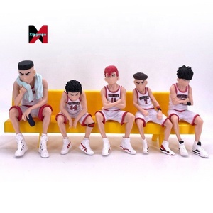 <span class=keywords><strong>Slam</strong></span> Dunk 5 uds Popular Banco barril Sakuragi Rukawa Cross Border Anime figura caja ciega modelo coleccionable conjunto de regalo - Product Image 3