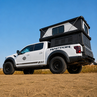Camper pop-up rigide pour pick-up, Camper Hiatus avec auvent spacieux pour les aventures en plein air, Tenda Campeggio