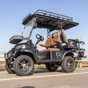 सड़क कानूनी 72 वी क्लब कार इलेक्ट्रिक 4x4 उपयोगिता वाहन सड़क कानूनी लक्जरी ऑफ-रोड गोल्फ बग्गी कार - Product Image 2