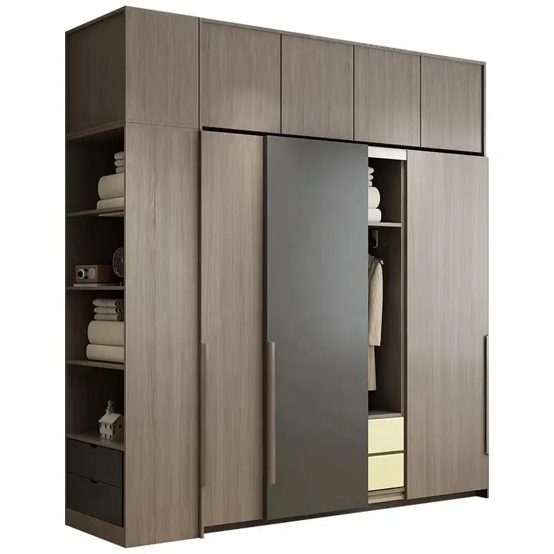 Mobilier de salon moderne 3 portes armoires chambre (HX-8ND9007)
