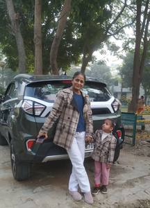 Juego de abrigo de lana Eli de 2 lana reciclada para mamá y niño Ropa de lana inteligente y cálida rellena de plumón de invierno para niñas - Product Image 3