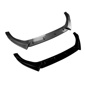 Amp-Z Front <b>Lip</b> <b>Splitter</b> For Volkswagen Magotan B7 Passat 2011-2015 Piano Black Carbon Fiber Texture Matte Finish - Product Image 2